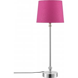 Liam bordslampa - Fuchsia/krom - 56 cm