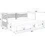 Hermes bddsoffa 80-160 x 200 cm - Valfri frg