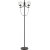 Glaslykta golvlampa - Mssing / Klarglas / Svart