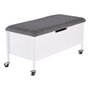 Sture sittbnk med frvaring 90 cm - vit