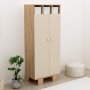 Timmermanskast - Grenen/beige