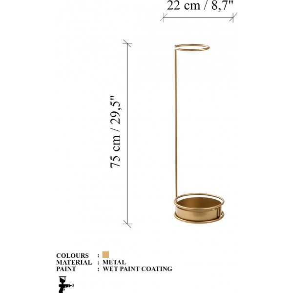Semsi paraplyställ 7 - Guld Semsi paraplyställ 7 - Guld