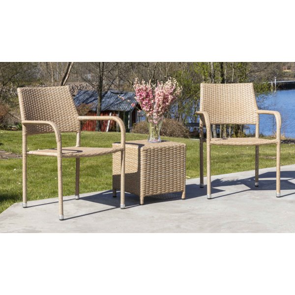 Bobby utembelset med bord (stapelbar) - Natur konstrotting + Flckborttagare fr mbler