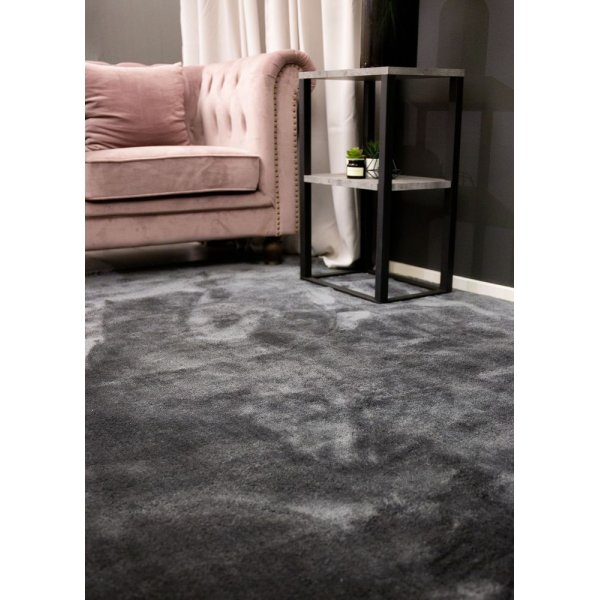 Lawson matta - Mörkgrå viskos-look Lawson matta - Mörkgrå viskos-look