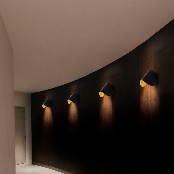 Potisto wandlamp - Zwart