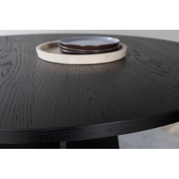 Bootcut eettafel 110 cm - Zwart