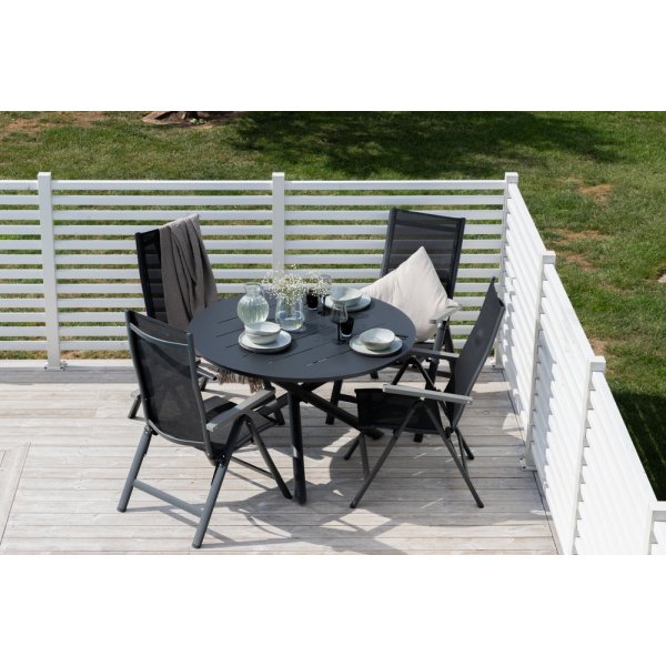 Alma matbord Ø120 cm - Svart Alma matbord Ø120 cm - Svart