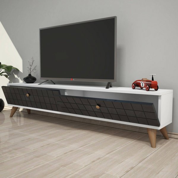 Alberi TV-bnk - Antracit/vit