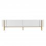 TV-b�nk Nemming 180 cm - Vit/guld
