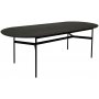 Straton matbord 240 cm - Svart askfanr