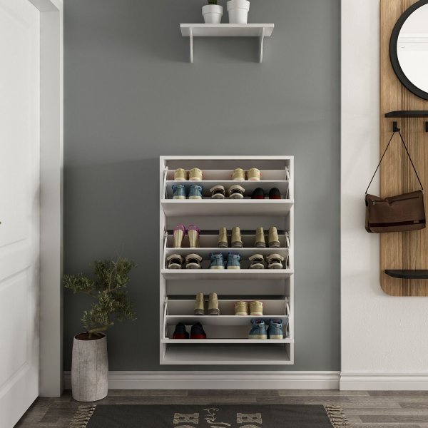 Meuble  chaussures mural Lupa - Blanc