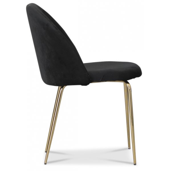 Tiffany velvet stol - Svart/Mässing Tiffany velvet stol - Svart/Mässing