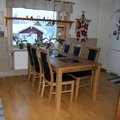 Kundbild Jasmine Royal stol - Oljad ek / PU: Fantastiskt fin matgrupp, passar...
