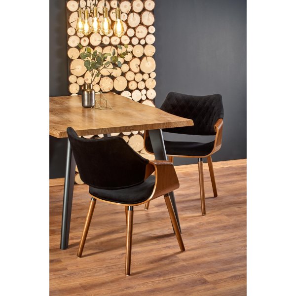 Horst matbord 150-210 x 90 cm - Ek/svart Horst matbord 150-210 x 90 cm - Ek/svart