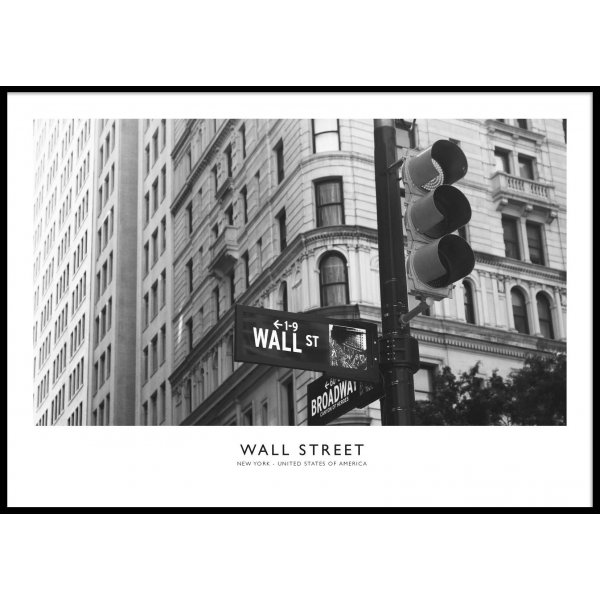 WALL STREET HORIZONTAL - Poster 50x70 cm