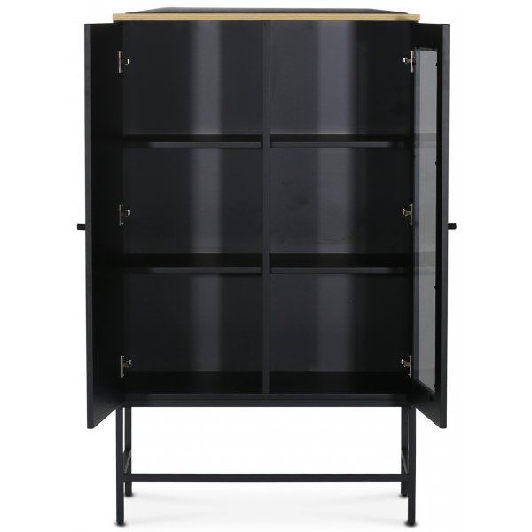 Edge skp i svart hgtryckslaminat (HPL) + Mbeltassar