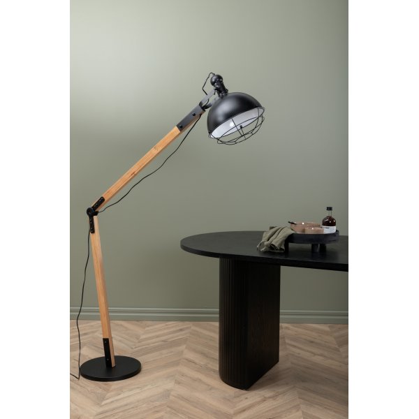 Lampadaire Swift - Bois/noir Lampadaire Swift - Bois/noir