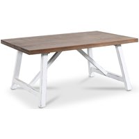 Inez soffbord vintage - Brunbets/vit Inez soffbord vintage - Brunbets/vit