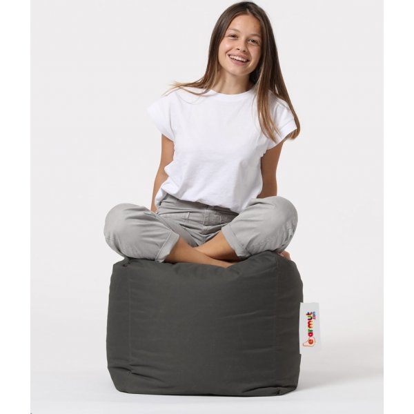 Vierkante poef - Grijs