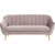 Doria sofa 3-sits soffa - Rosa