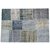 Äkta Patchwork matta Persia - Ljusblå - 200x300 cm