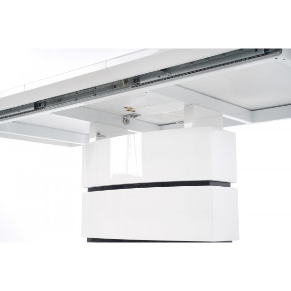 Table à manger Annina 160-200 cm - Blanc brillant Table à manger Annina 160-200 cm - Blanc brillant