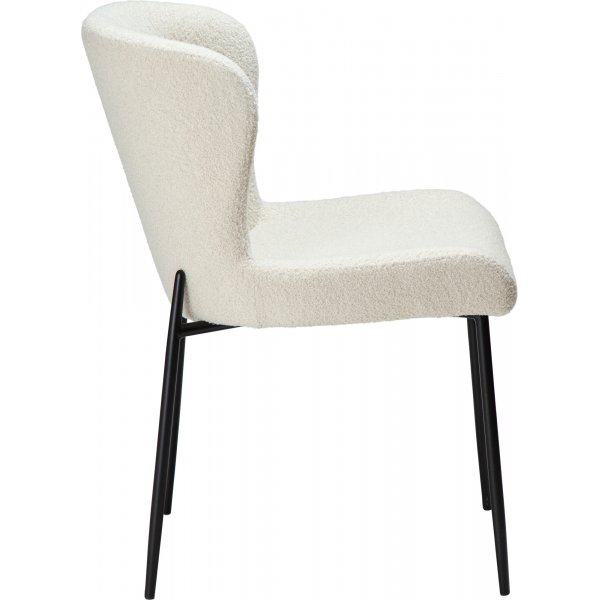 Chaise de salle  manger Glam - Dove boucle/noir