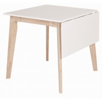 Easy bord med klaff - Vit/ljus ek 75 cm