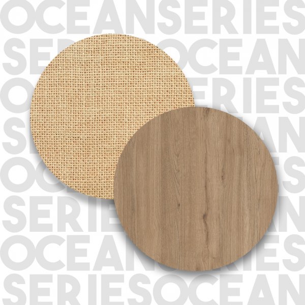 Table d\\\'appoint Ocean 47,8/52,8 x 24,5/29,5 cm - Noyer/chne