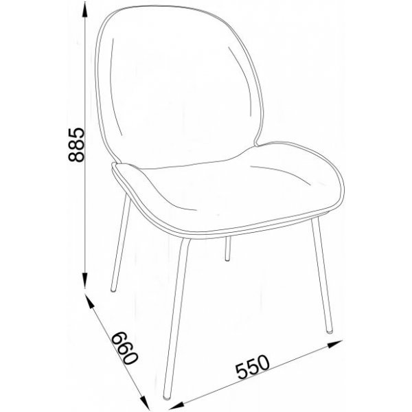 Chaise de salle à manger Olivia - Beige Chaise de salle à manger Olivia - Beige