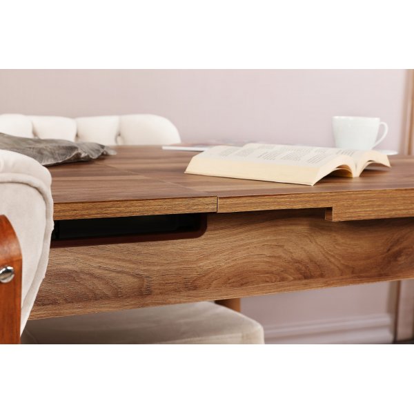 Table  manger Vinci 130-160 cm - Noyer