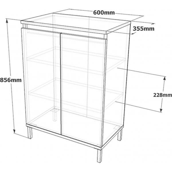 Vogue skåp 1 - Brun/antracit Vogue skåp 1 - Brun/antracit