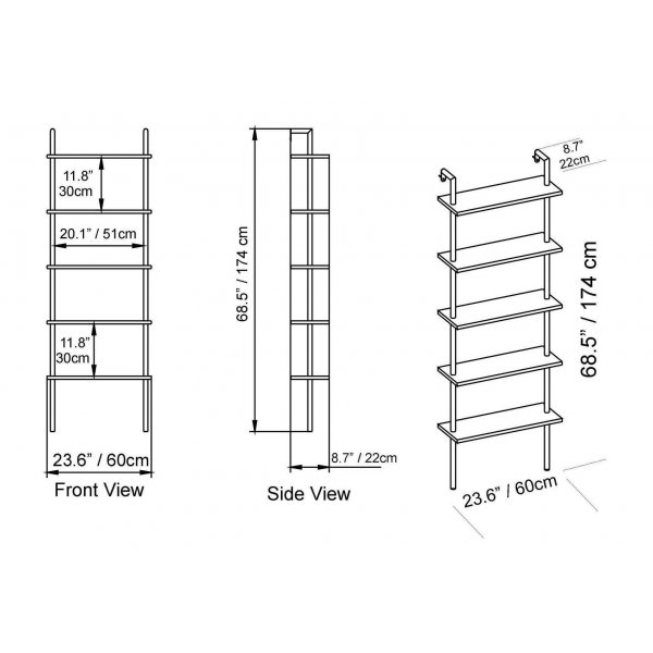 Bibliothque Paula - Noir