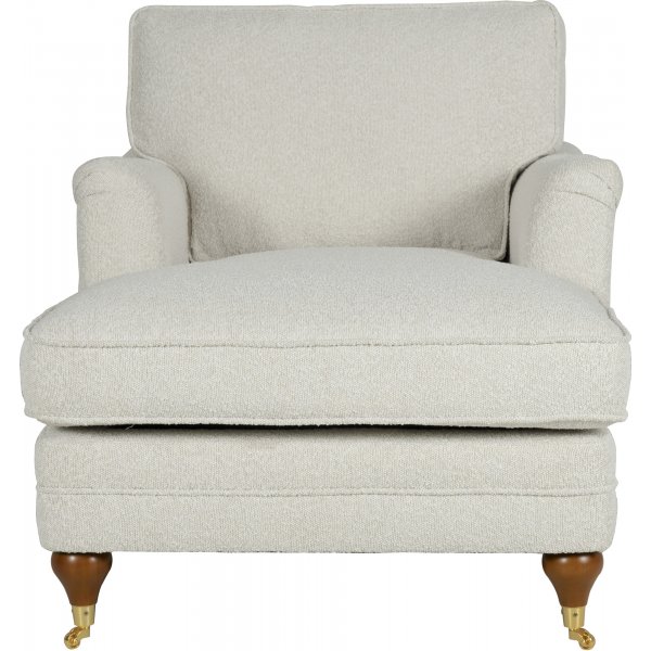 Fauteuil divan bouclé blanc - Howard Fauteuil divan bouclé blanc - Howard