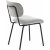 Chaise de salle  manger Bison - Blanc cass