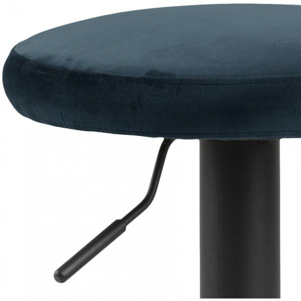 Tabouret de bar Finch - Noir/bleu marine
