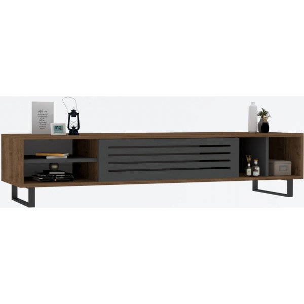 Banc multimdia Eray - Noyer/anthracite