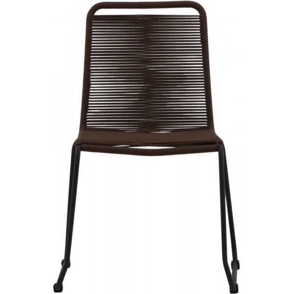 Chaise de salle à manger Lindos - Marron foncé Chaise de salle à manger Lindos - Marron foncé