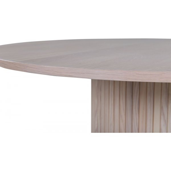 Nivå runt matbord i whitewash - runt bord Ø110 cm Nivå runt matbord i whitewash - runt bord Ø110 cm