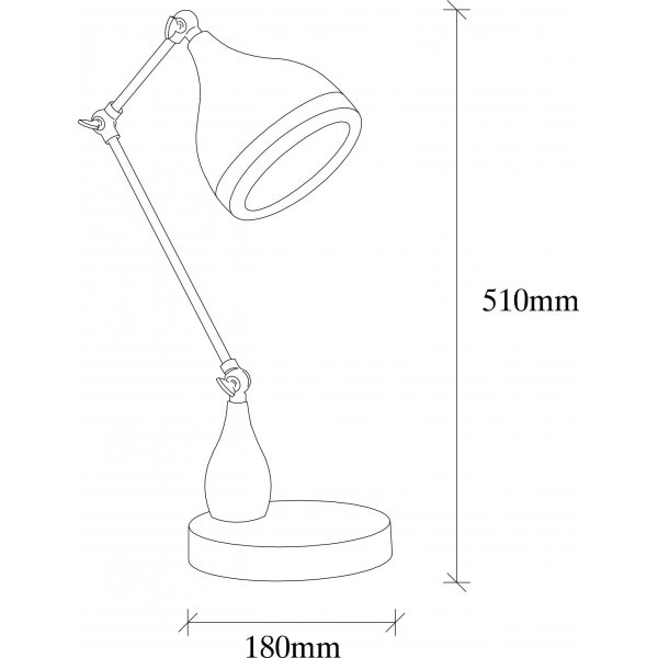 Yildo bordslampa 2 - Svart/koppar Yildo bordslampa 2 - Svart/koppar