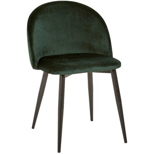 4 st Darling stol - Mörkgrön sammet + Fläckborttagare för möbler