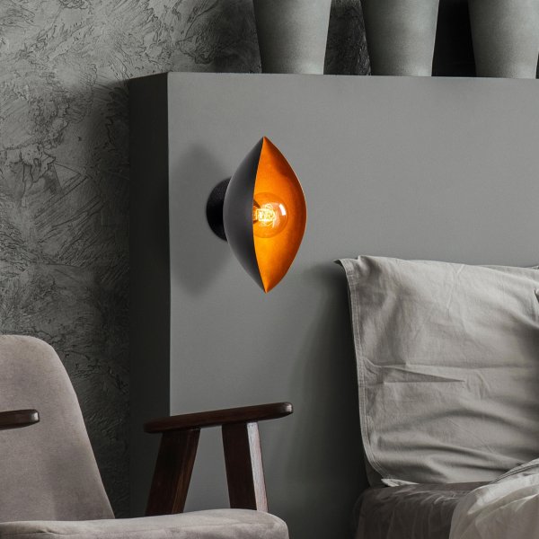 Sivani wandlamp 842 - Zwart