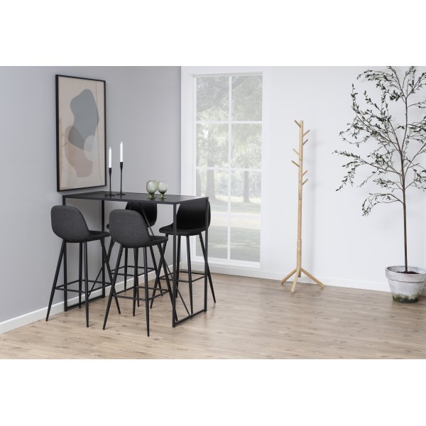 Tabouret de bar Wilma 101 cm - Gris/noir