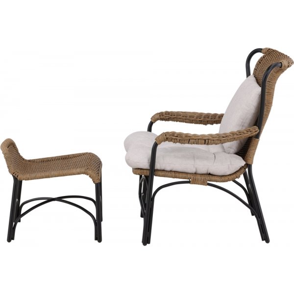 Loreto fauteuil - Zwart