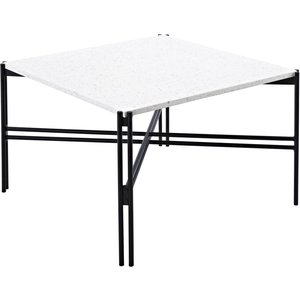 Table basse Fresca 75 x 75 cm - Terrazzo noir/blanc