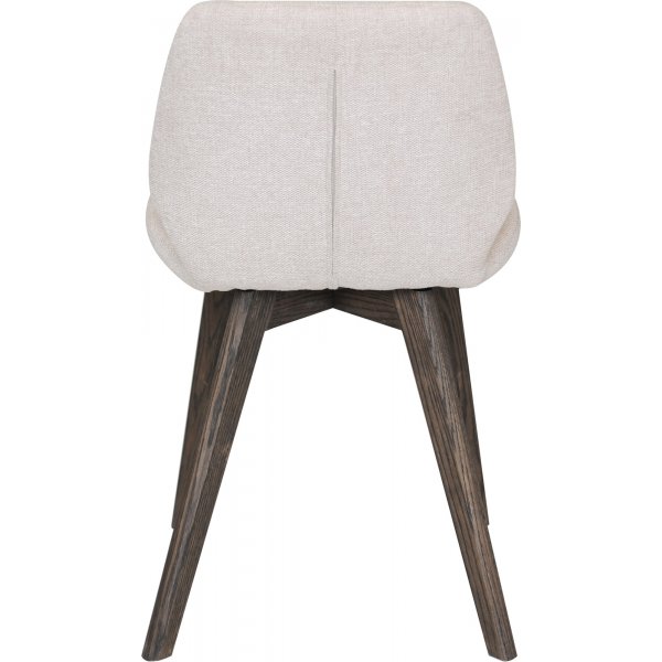 Emil matstol - Beige/brunlackerad ek