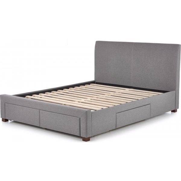 Arijana 140x200 cm grijs bedframe met opbergruimte