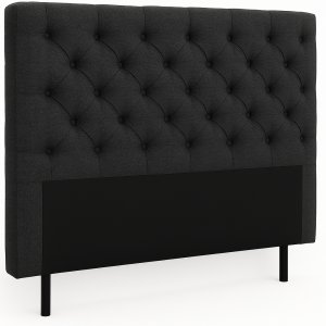 Presley snggavel med knappar 120 cm - Mrkgr