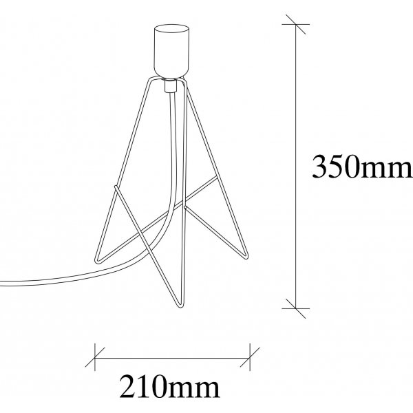 Lampe à poser Pyramide - Noir/cuivre Lampe à poser Pyramide - Noir/cuivre