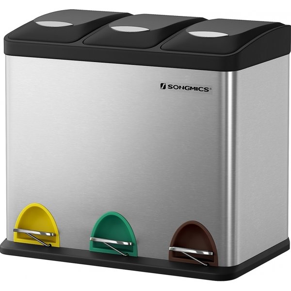 Maiken soptunna 24 l - Silver